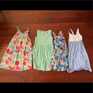 Bundle of 4 pretty spring dresses, 6x